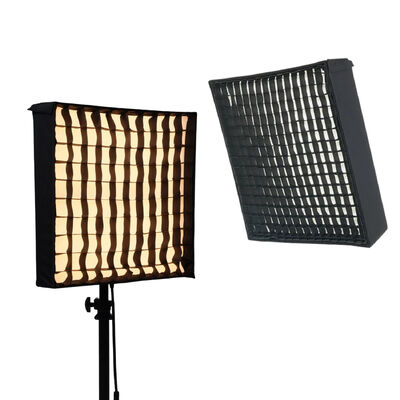 Portable Roll-up LED Light Adjustable Color Temperature 3200K-5600K Remote Control 200W Grid Softbox for Photography Live fournisseur